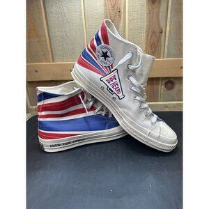 Converse All Star Hi-Top Mens 11.5 Womens 13.5 USA Flag Design Rare Patriotic